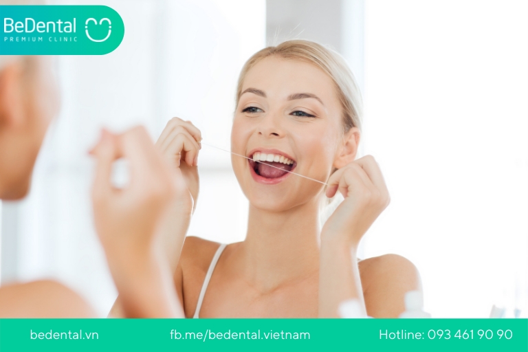 Sử dụng chỉ nha khoa giúp vệ sinh răng miệng sạch sẽ hơn