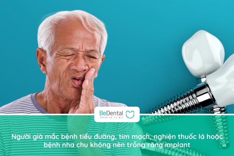 Những trường hợp người già không nên tiến hành trồng răng implant