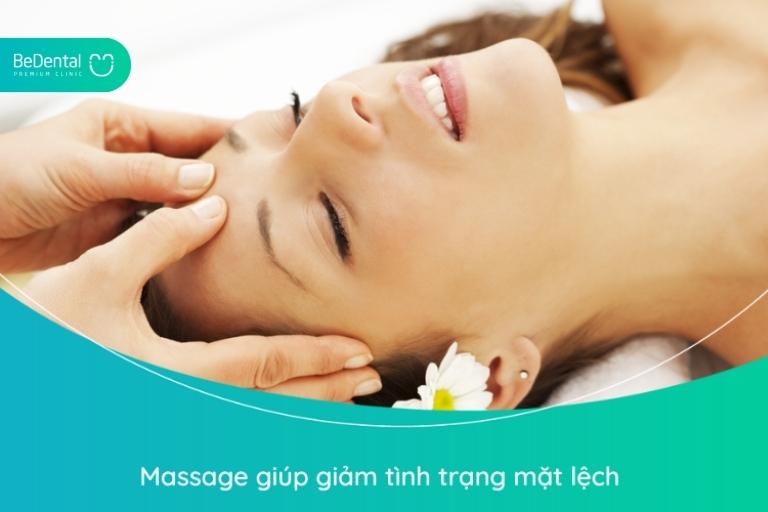 Massage giúp giảm tình trạng mặt lệch