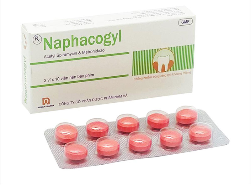 Thuốc giảm đau răng cấp tốc màu hồng Naphacogyl