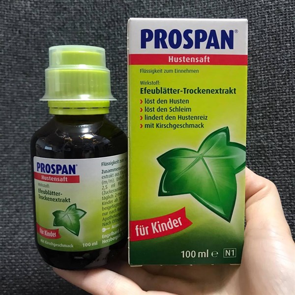 Thuốc ho Prospan được điều chế theo dạng nước, viêm ngậm và dung dịch uống