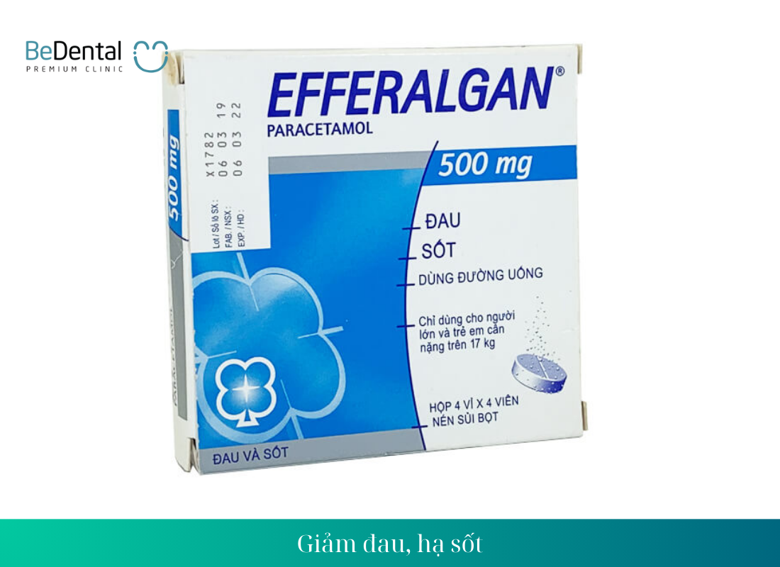 Công dụng Efferalgan, Efferalgan có tác dụng gì? - Giảm đau, hạ sốt