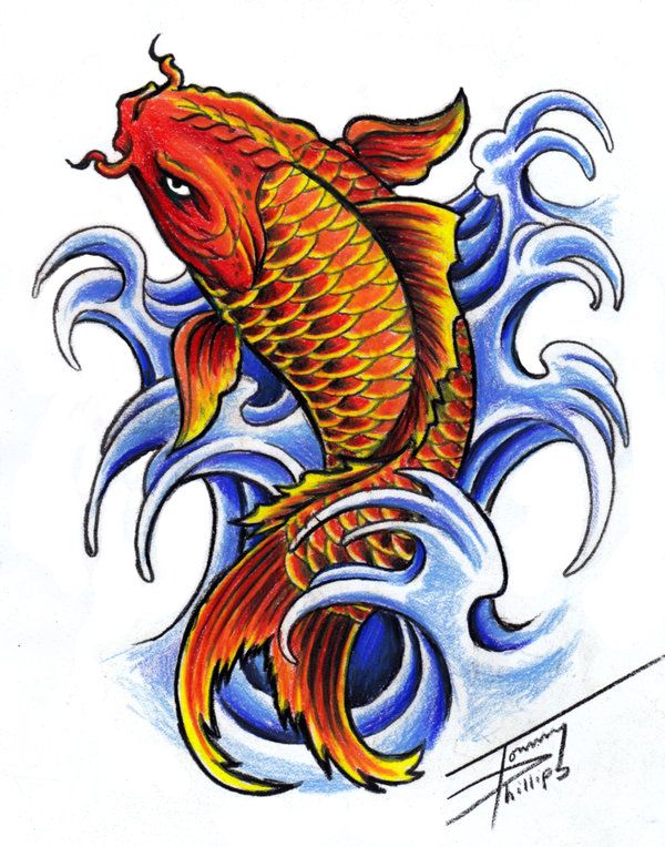 Cập nhật hơn 86 tattoo hình vẽ cá chép mới nhất  Tin Học Vui