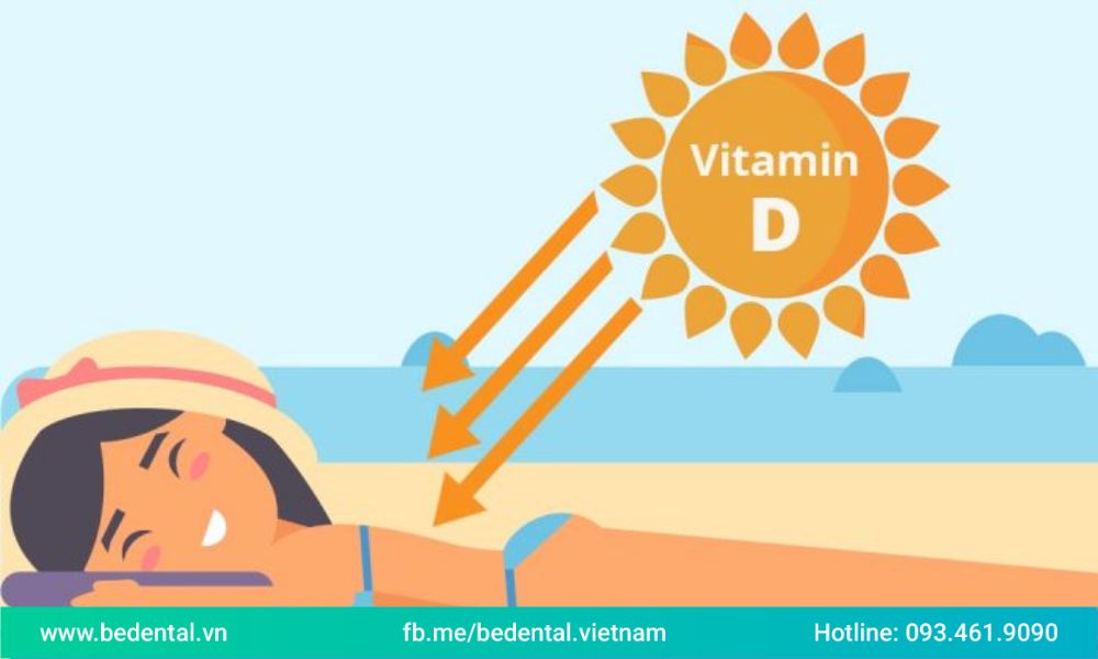 Ánh nắng mặt trời giúp cơ thể tại vitamin D