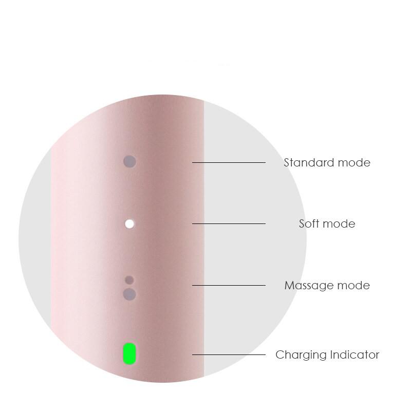 Bàn chải điện Xiaomi SO WHITE (PINJING) EX3 có 3 chế độ rung khác nhau