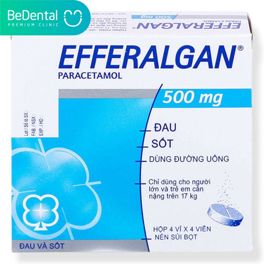 Efferalgan có tác dụng giảm đau, hạ sốt