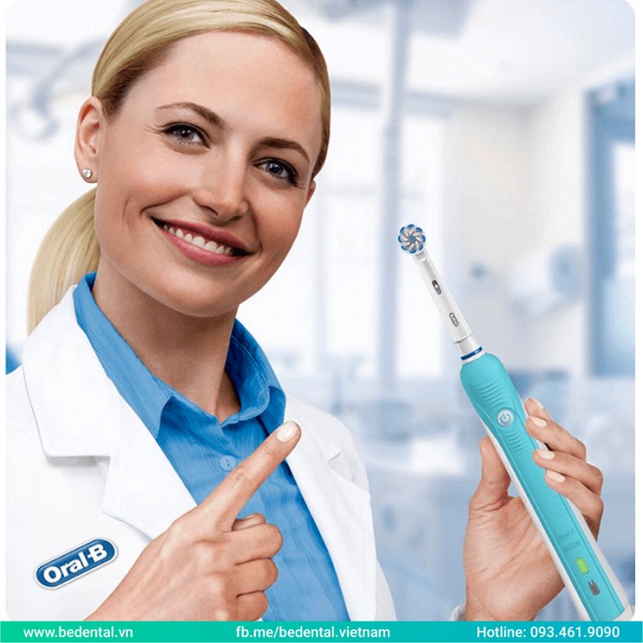 Bàn chải điện Oral-B Pro 600 Sensi được các chuyên gia nha khoa đánh giá cao