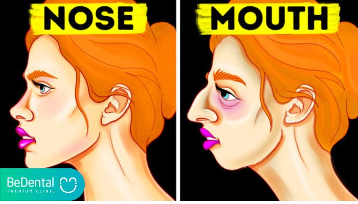 Thở bằng miệng vs mũi