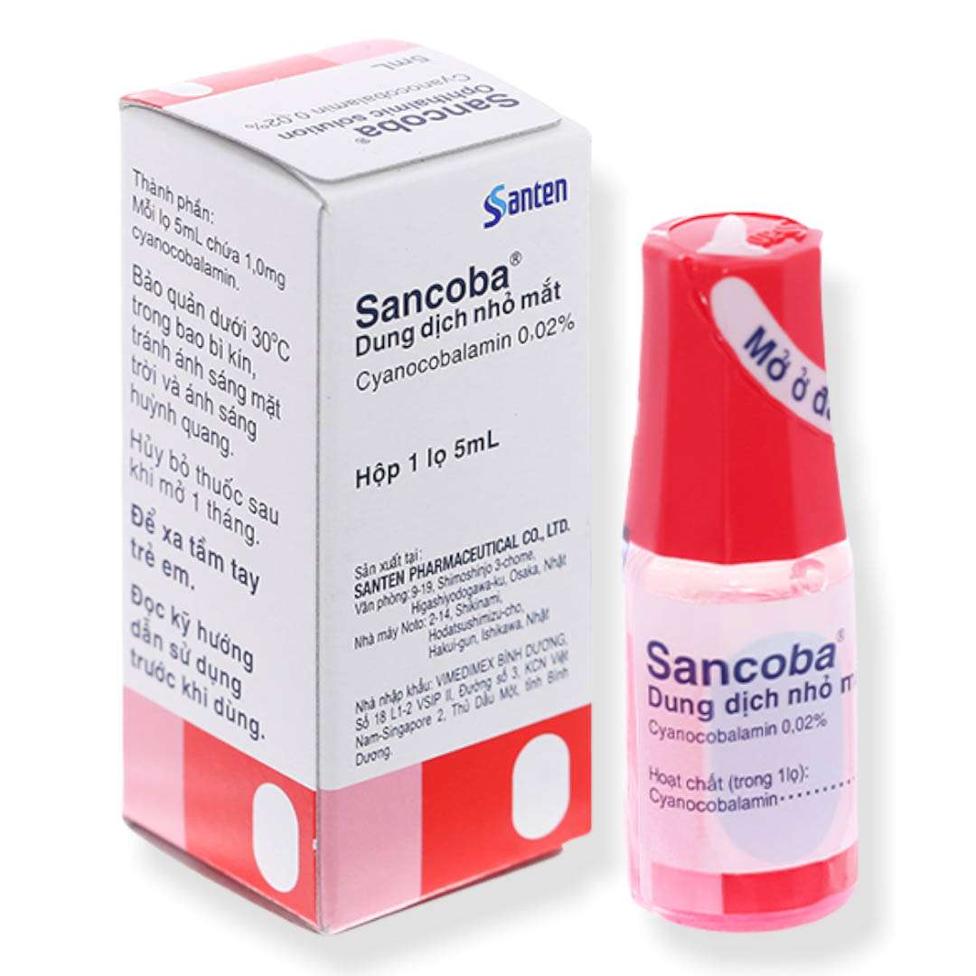 Thuốc nhỏ mắt Sancoba cải thiện chứng mỏi mắt do điều tiết nhiều