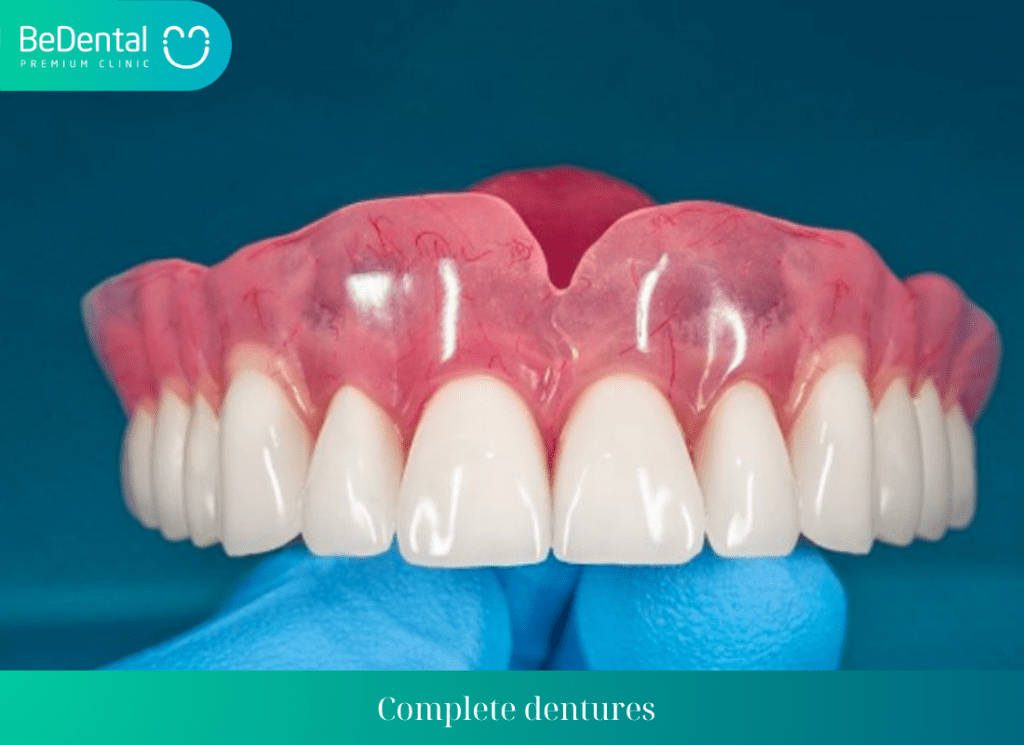 dentures and 2 types of dentures