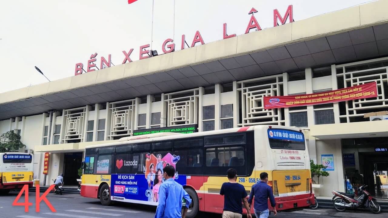 Bus station in Hanoi