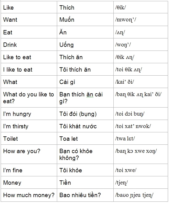 Basic Vietnamese Phrases 3