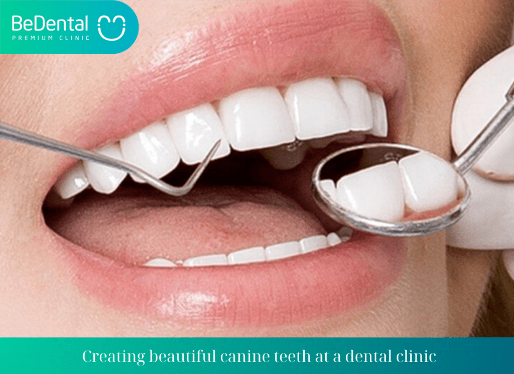 Creating beautiful canine teeth at a dental clinic