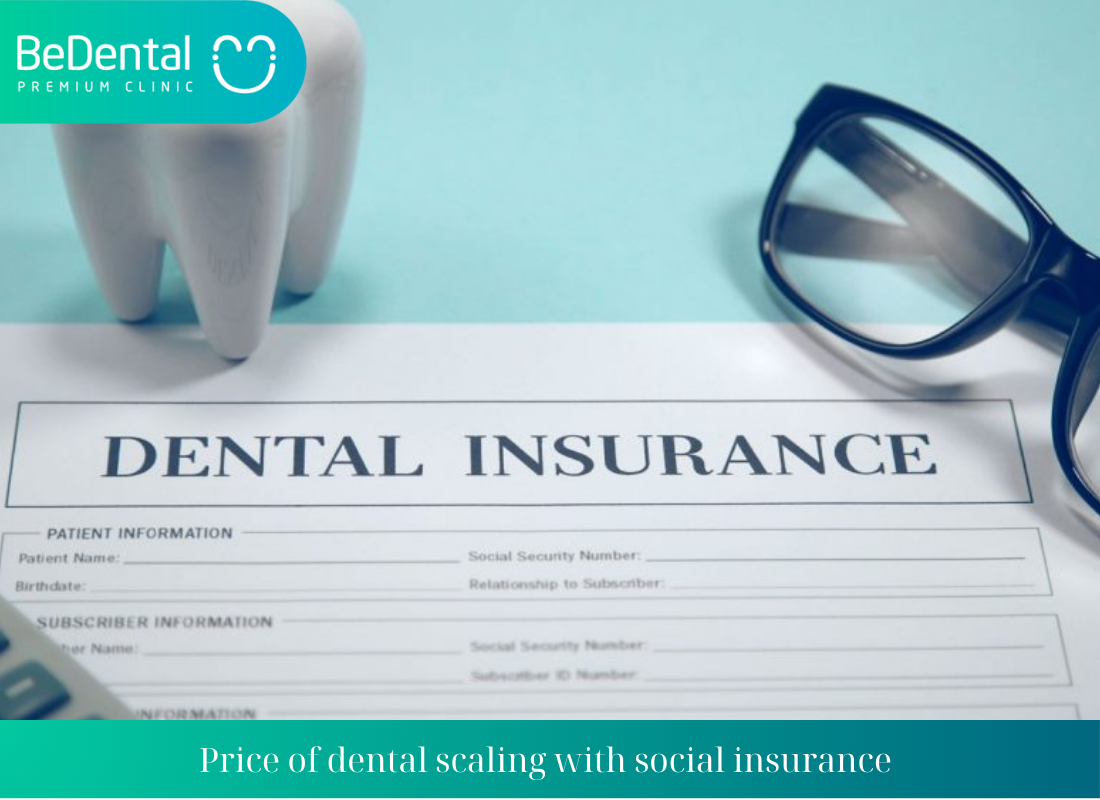 Price of dental scaling with social insurance