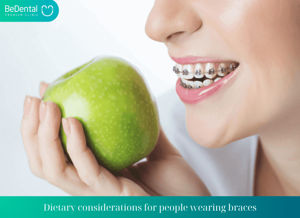 Dietary considerations for people wearing braces