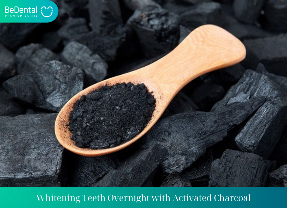 Whitening Teeth Overnight with Activated Charcoal