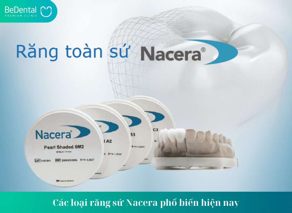 Các loại răng sứ Nacera phổ biến hiện nay