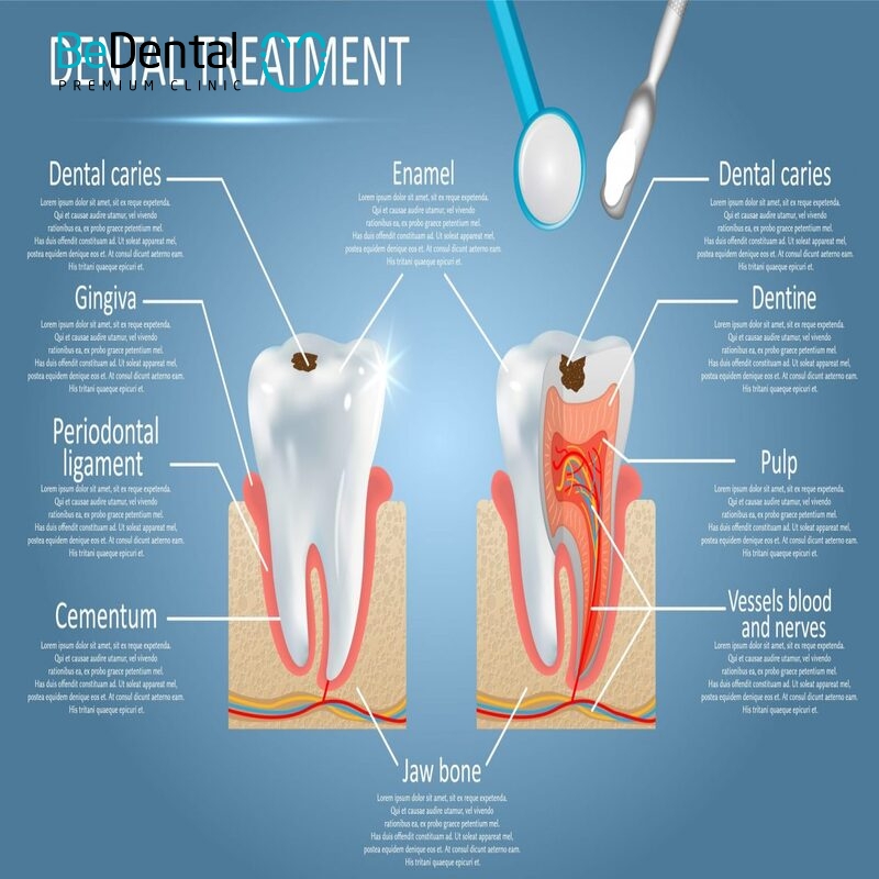 The dental filling procedure