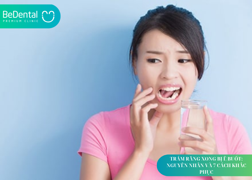 Trám răng xong bị ê