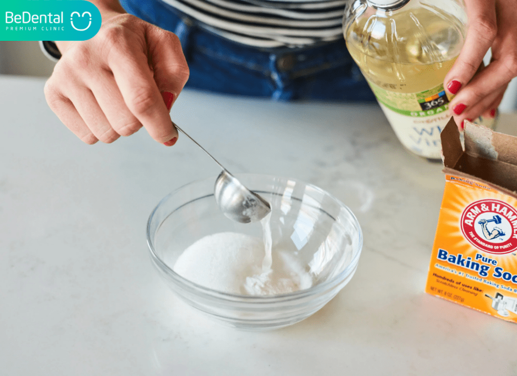 Baking Soda ket hop voi Giam va Muoi