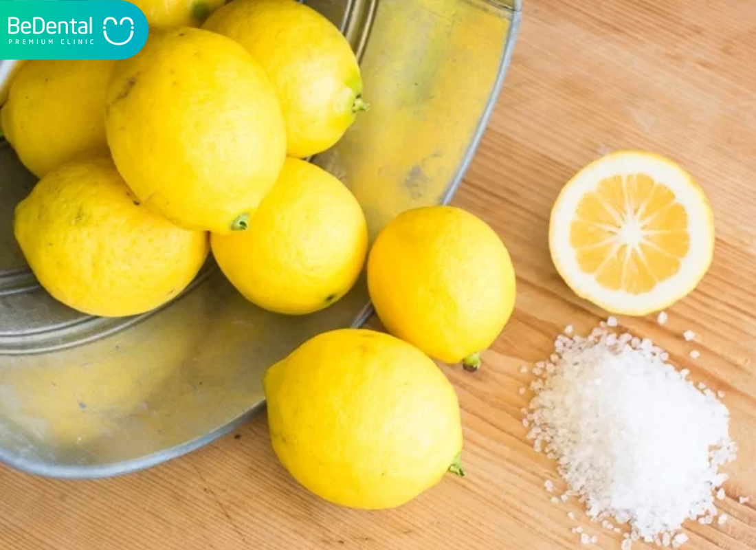 cách làm trắng răng bằng chanh