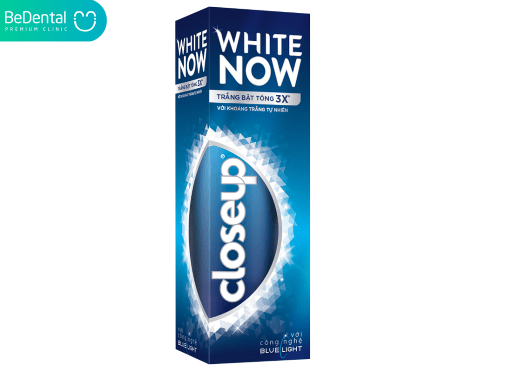 Kem danh rang Closeup trang rang tu nhien