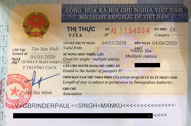 vietnam travel visa